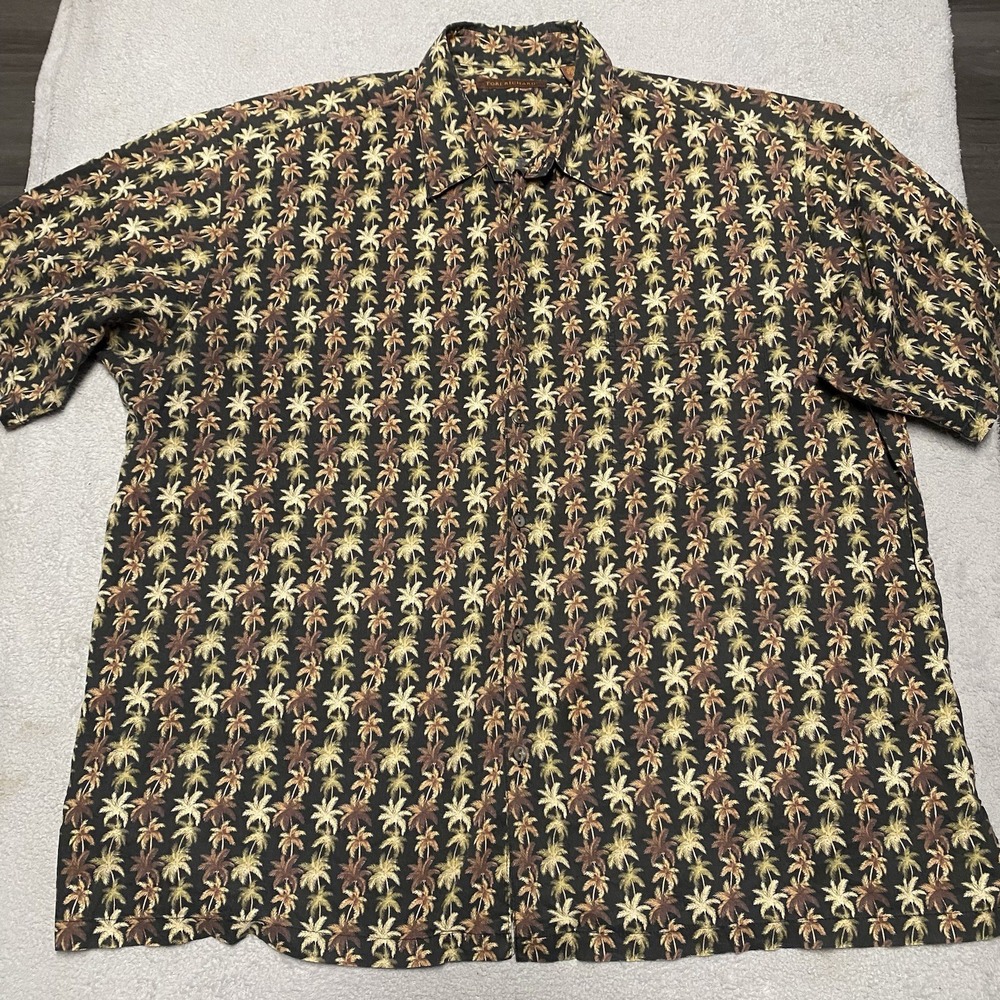 Tori Richard Shirt Mens 2XL Palm Tree Print Hawaiian Beach Holiday Tropical